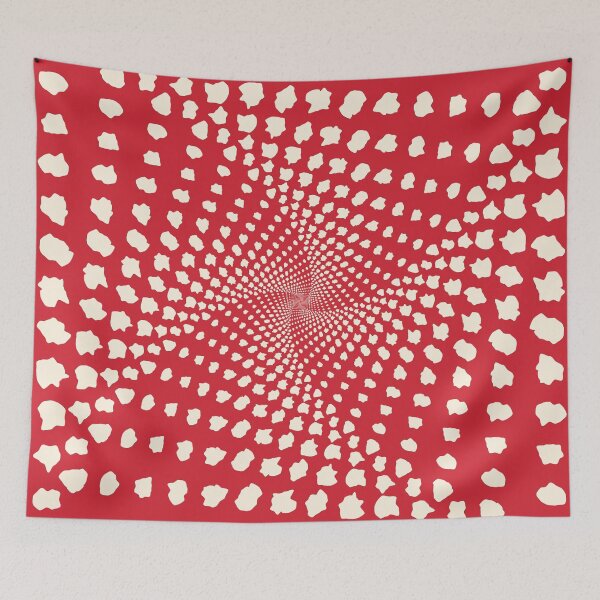 Item preview, Scarlet Spiral Scatter – Bold Abstract Pattern with Dynamic Movement designed and sold by Helmina Groper.
