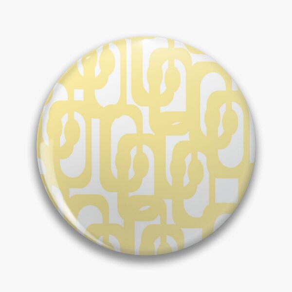 Item preview, Abstract Butter Yellow Mid Century Modern Loops Pattern  designed and sold by kierkegaard.