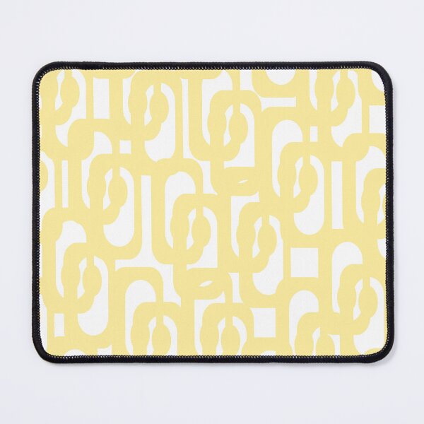 Item preview, Abstract Butter Yellow Mid Century Modern Loops Pattern  designed and sold by kierkegaard.