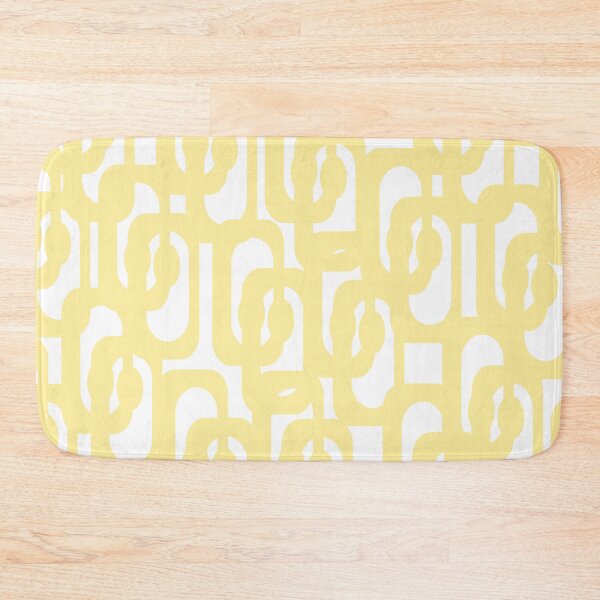 Item preview, Abstract Butter Yellow Mid Century Modern Loops Pattern  designed and sold by kierkegaard.