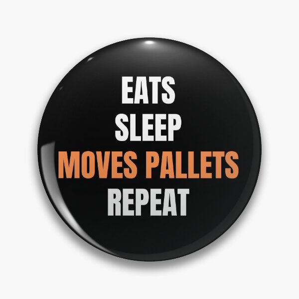 Item preview, Eats Sleeps Moves Pallets Repeat - Forklift Driver Gift designed and sold by ShiftGear-Zone.