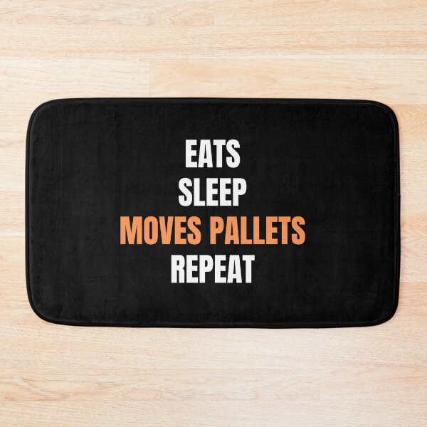 Item preview, Eats Sleeps Moves Pallets Repeat - Forklift Driver Gift designed and sold by ShiftGear-Zone.