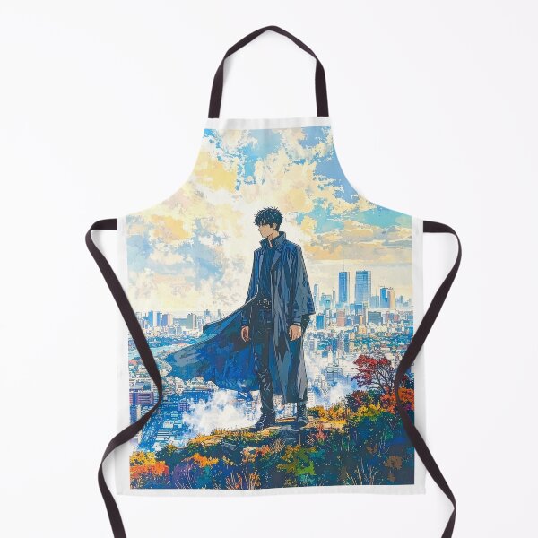 Item preview, Anime Man Overlooking City Skyline  designed and sold by BetweenForms.