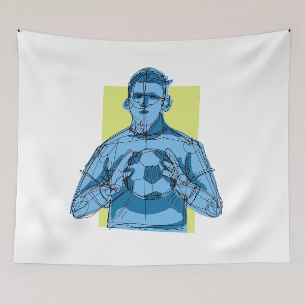 Item preview, The Goalkeeper with white background  designed and sold by missmann.