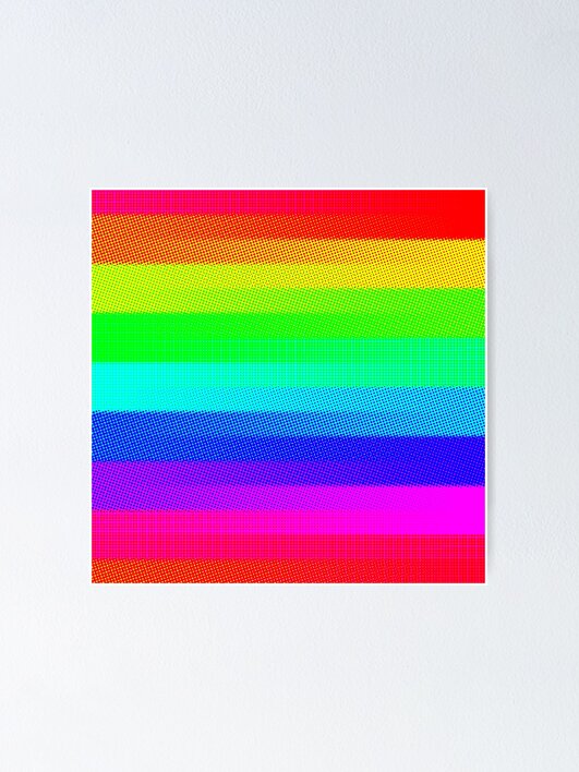 Thumbnail 1 of 3, Poster, Halftone Pride Ladder designed and sold by ManexSFX.
