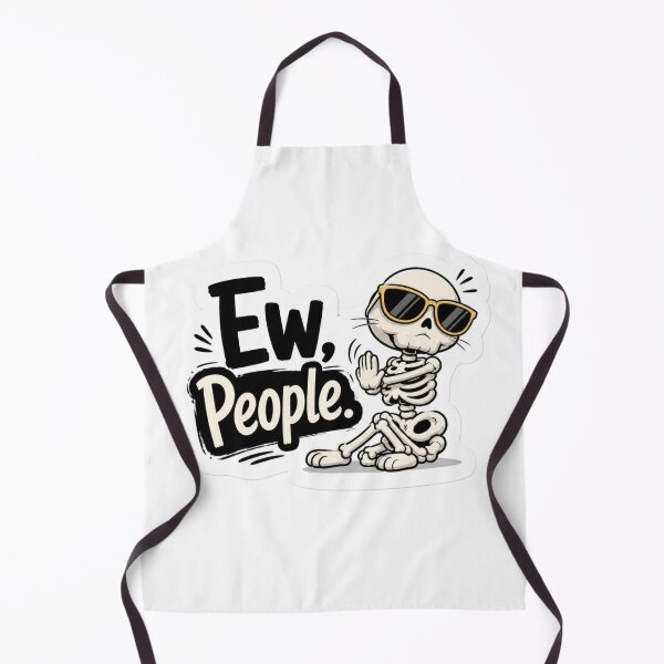Item preview, Ew, People Skeleton Sticker | Funny Introvert Skeleton Design | Anti Social Humor Gift designed and sold by SkeletonMood.