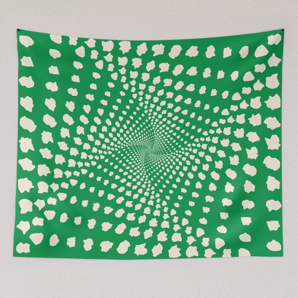 Item preview, Verdant Spiral Scatter – Organic Abstract Pattern with Flowing Motion designed and sold by Helmina Groper.