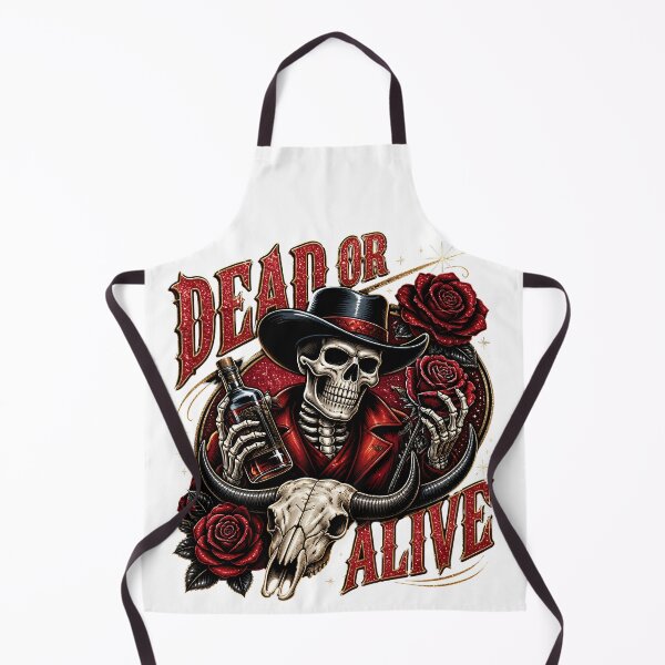 Item preview, Dead Or Alive | Western Skeleton Cowboy Whiskey & Roses Gothic Design designed and sold by athanasioungr.