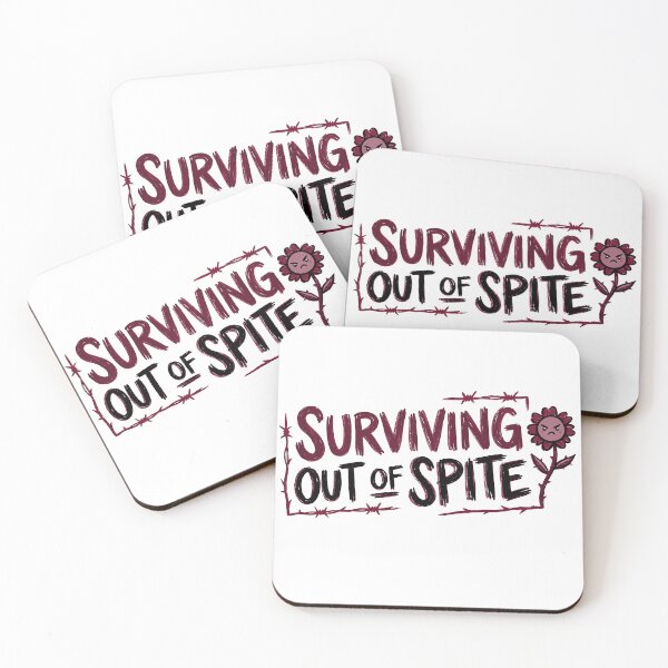 Item preview, Surviving Out Of Spite Funny Edgy Quote designed and sold by axelpua.