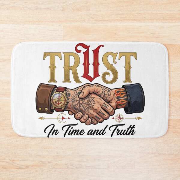 Item preview, ⚓ Trust In Time and Truth ? | Vintage Handshake Loyalty Graphic ❤️‍? designed and sold by MAStrends.