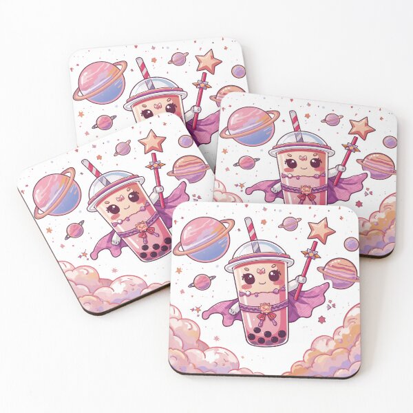 Item preview, Sky Precure Kawaii Galaxy Bubble Tea Magical Girl – Cute Pastel Boba Fantasy designed and sold by Vvmd.