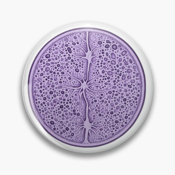 Item preview, Purple Botanical Cross Section Illustration designed and sold by Bio Tech Art.