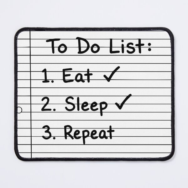 Item preview, To Do List Eat Sleep Repeat Minimalist Graphic T-Shirt designed and sold by ShirtRemarks.