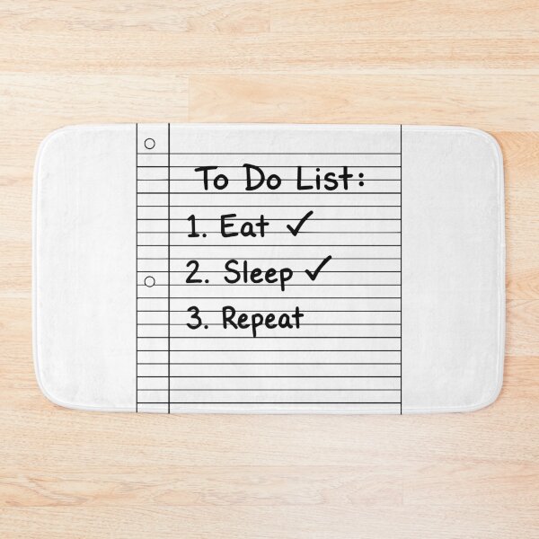 Item preview, To Do List Eat Sleep Repeat Minimalist Graphic T-Shirt designed and sold by ShirtRemarks.