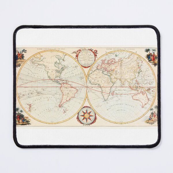 Item preview, Vintage Bowles Pocket Map of the World designed and sold by Bart4jesus.