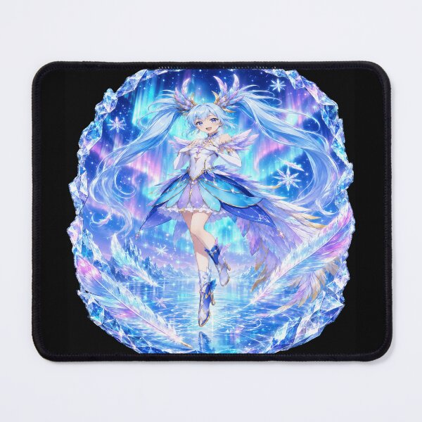Item preview, Sky Precure Ice Crane Aurora Magical Heroine Anime Art designed and sold by POD DYNASTY | Original Print On Demand T-Shirt Graphics.