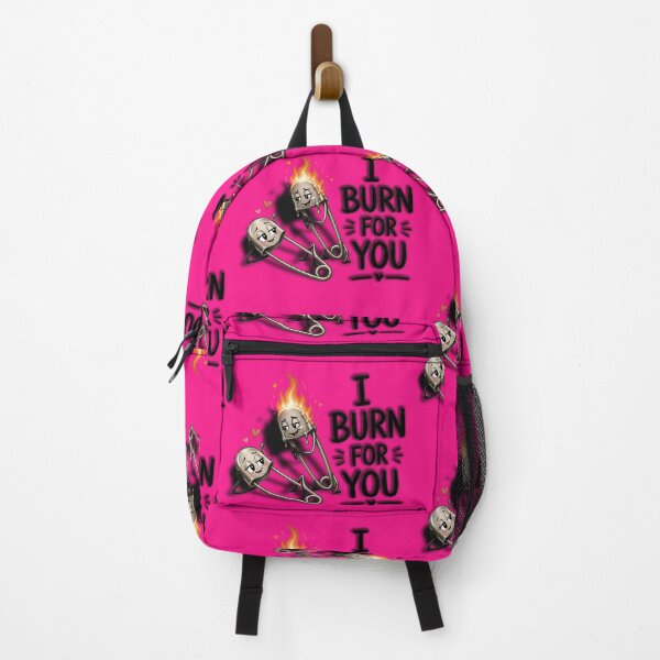 Item preview, I Burn for You – Cute Match and Safety Pin Love Illustration designed and sold by mikemuchu.