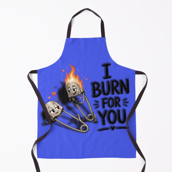 Item preview, I Burn for You – Cute Match and Safety Pin Love Illustration designed and sold by mikemuchu.
