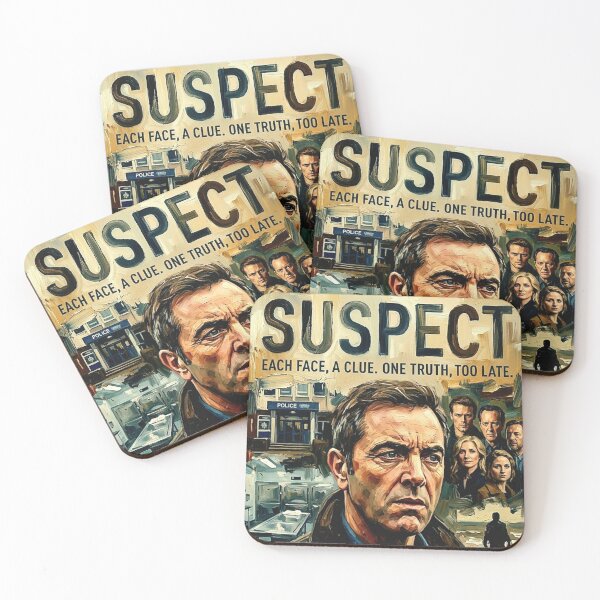 Item preview, Suspect TV Series Poster – Intense Psychological Crime Drama Art designed and sold by Art's Diner.