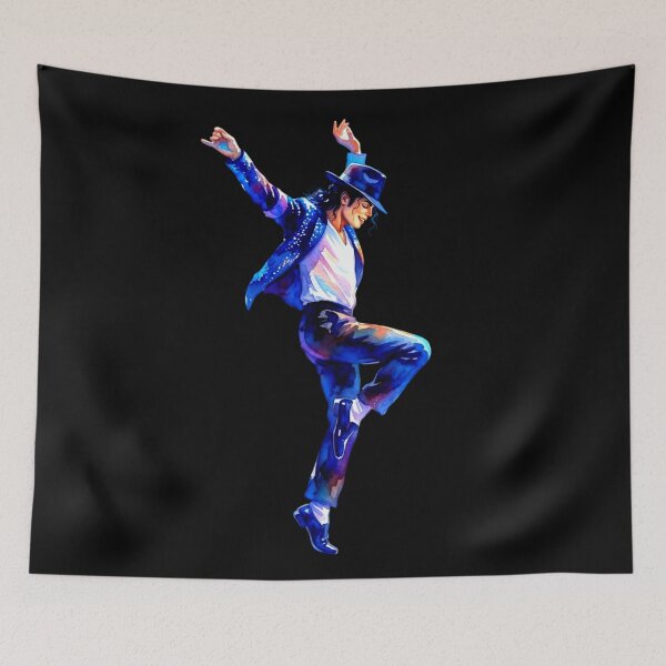 Item preview, King of Pop Watercolor Dance Art Illustration designed and sold by ExploreAura Studio.