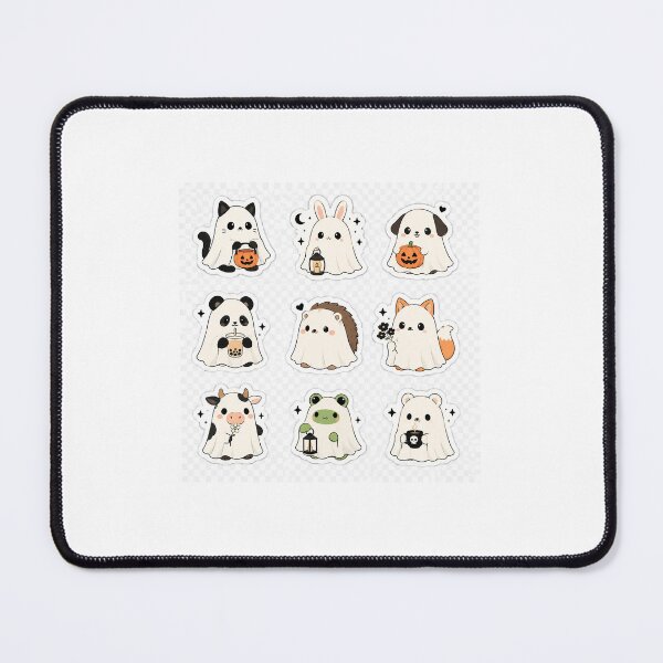 Item preview, Cute Ghost Animals Sticker Pack | Kawaii Halloween Animal Sticker Collection designed and sold by Cozy Art Studio.