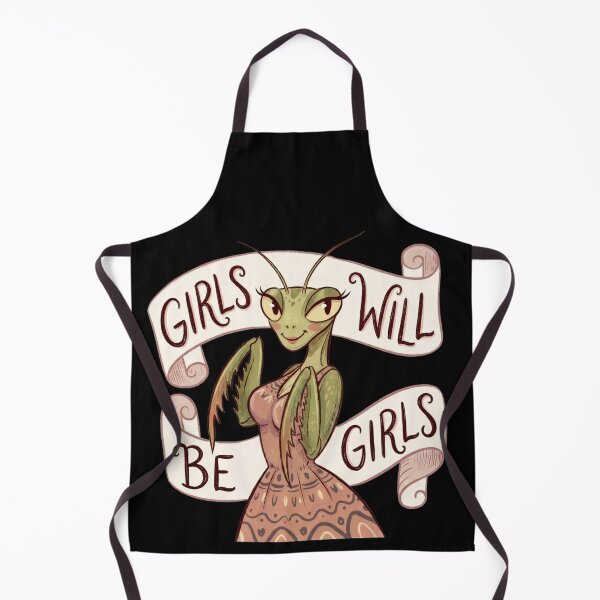 Item preview, Girls Will Be Girls - Praying Mantis funny Illustration designed and sold by Trevor Cutler.