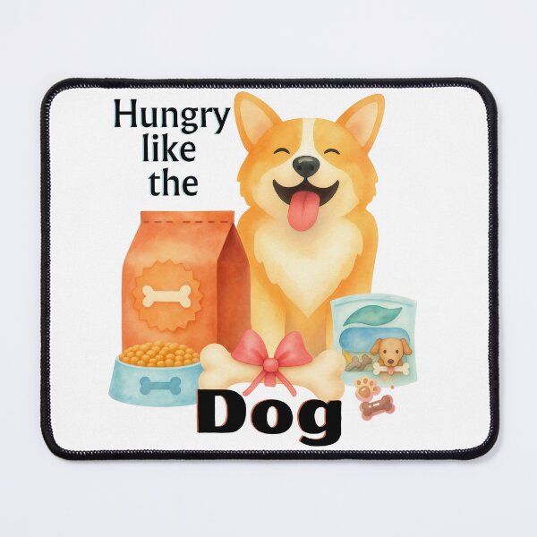 Item preview, Hungry Like The Dog - Funny Corgi Doggie Foodie designed and sold by SunandShade.