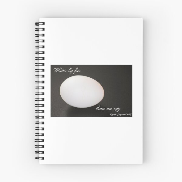 Item preview, Sappho Quote - "whiter by far than an egg" - fragment 167  designed and sold by computerwoman.