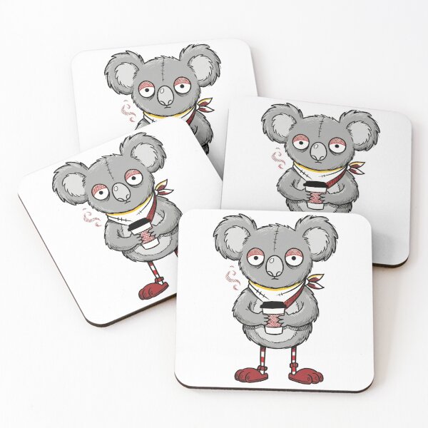 Item preview, Sleep-Deprived Koala Coffee Addict designed and sold by TheOutLander22.