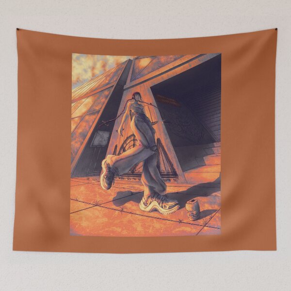 Item preview, Beautiful girl in perspective walking sunset designed and sold by Witseart.