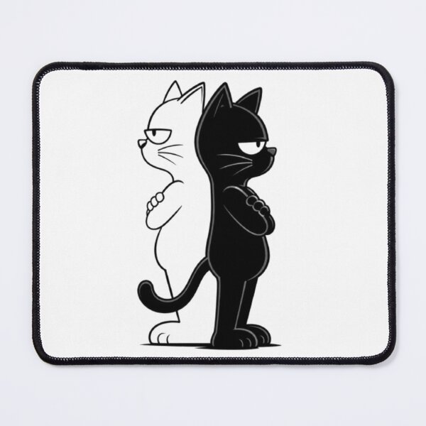 Item preview, black and white cats designed and sold by Snurly.