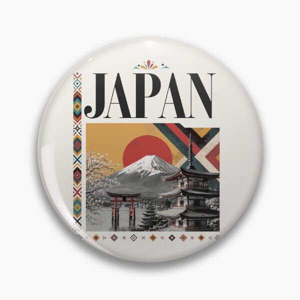 Item preview, Retro Japan Mount Fuji Japanese Temple designed and sold by AtuqStudio.