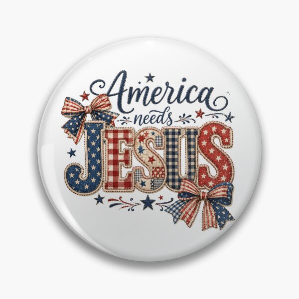 Item preview, America Needs Jesus | Patriotic Christian Faith Fourth of July Design designed and sold by Chelle's Custom Crafts.