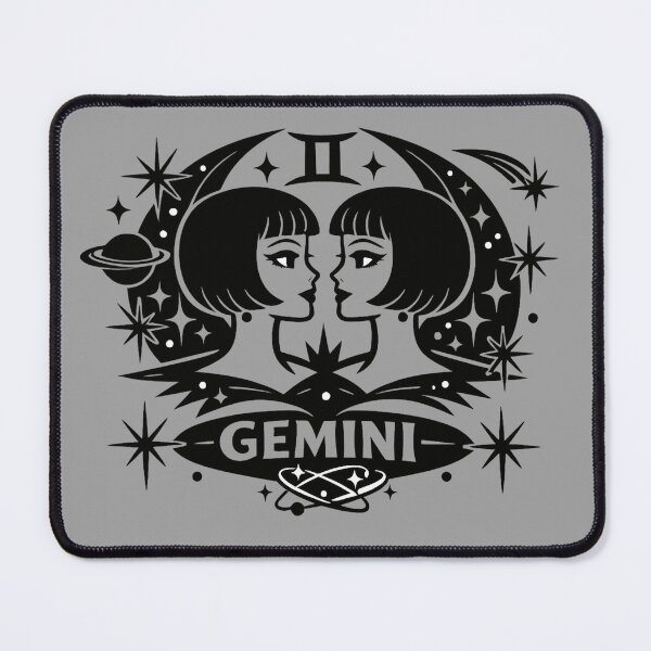 Item preview, Cosmic Gemini – Mid‑Century Zodiac Twins designed and sold by FilBlue.