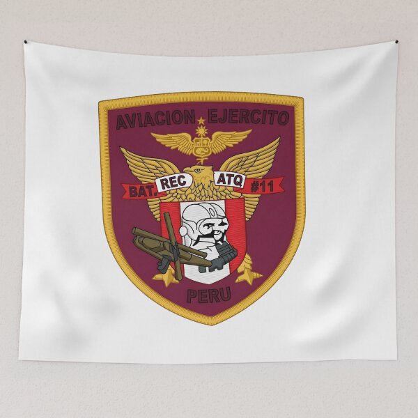 Item preview, Emblem of the 11th Reconnaissance and Attack Aviation Battalion of the Peruvian Army designed and sold by CharlieDesings.
