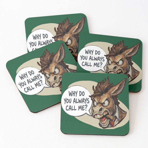 Item preview, Funny Poker Donk - Why Do You Always Call Me - Texas Holdem Donkey designed and sold by Visor Society.