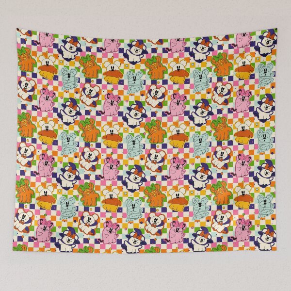 Item preview, Boo mouse Halloween Checkered print designed and sold by Disney1955Fan.