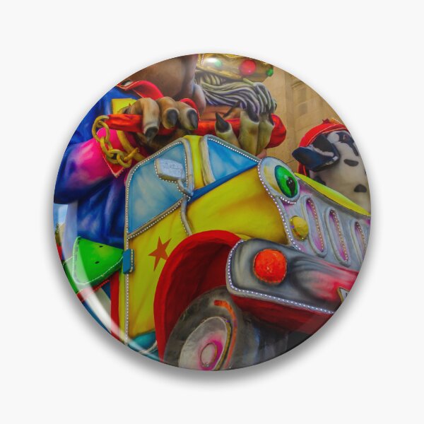 Item preview, Colorful Carnival Parade Float Featuring Giant Dog Sculptures Wearing Crowns In Urban Festival designed and sold by Nmallia.