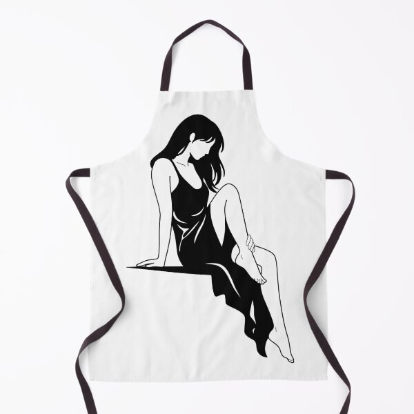 Item preview, Minimalist Seated Woman Line Art Print designed and sold by Studio pod Burom.