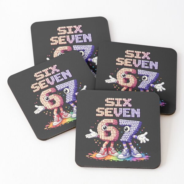 Item preview, Colorful Six Seven Pixel Characters designed and sold by Les-Ink-Studio.
