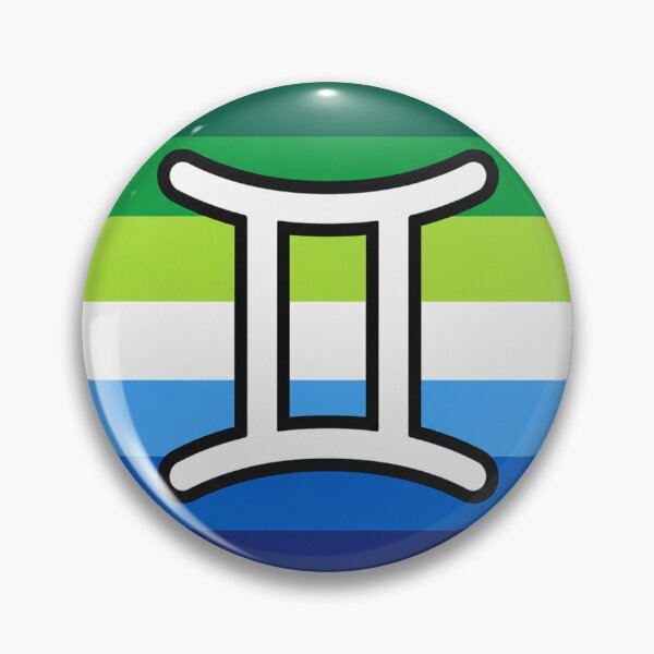 Item preview, Gemini Gay Pride Zodiac Symbol designed and sold by MandiDaniDesign.