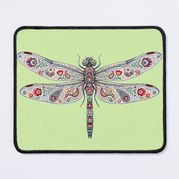 Item preview, Dragonfly - Traditional Folk Ornament Illustration designed and sold by Karaboshka.
