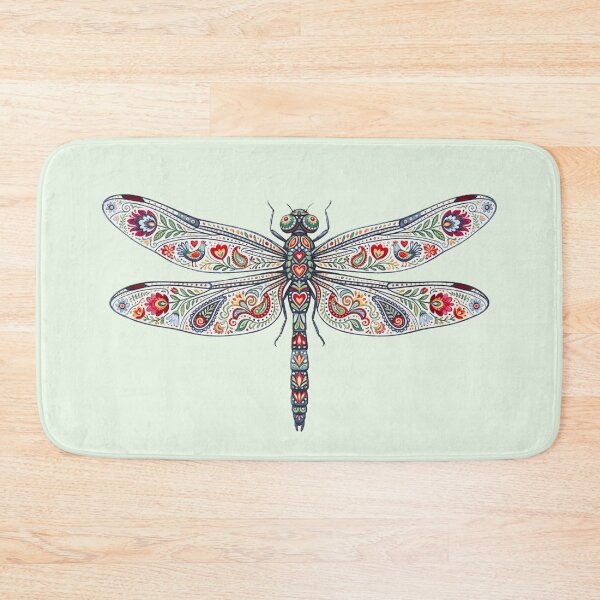 Item preview, Dragonfly - Traditional Folk Ornament Illustration designed and sold by Karaboshka.