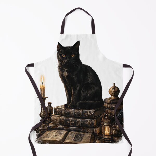 Item preview, Black Cat Moonlit Library designed and sold by VelarisMoon.