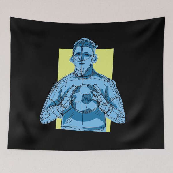 Item preview, The Goalkeeper with black background  designed and sold by missmann.