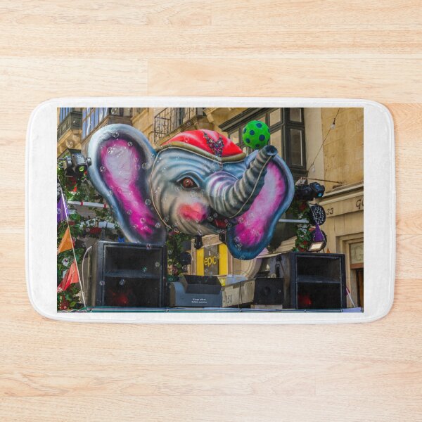 Item preview, Colorful Elephant Parade Float With Bubbles At A Vibrant Street Festival Celebration designed and sold by Nmallia.
