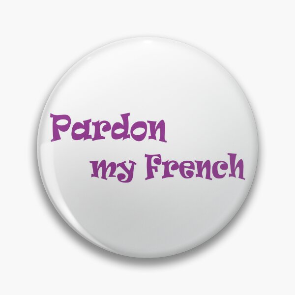 Item preview, Pardon My French Purple Typography  designed and sold by BetweenForms.