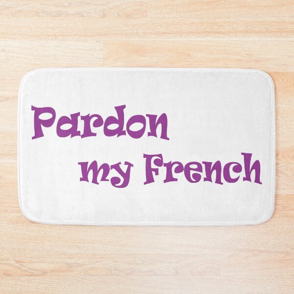 Item preview, Pardon My French Purple Typography  designed and sold by BetweenForms.