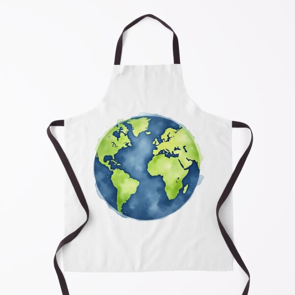 Item preview, Watercolor Planet Earth Illustration designed and sold by SpatialPost.