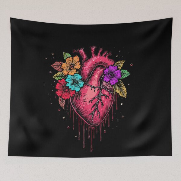 Item preview, Heart and flowers  designed and sold by uunaa.